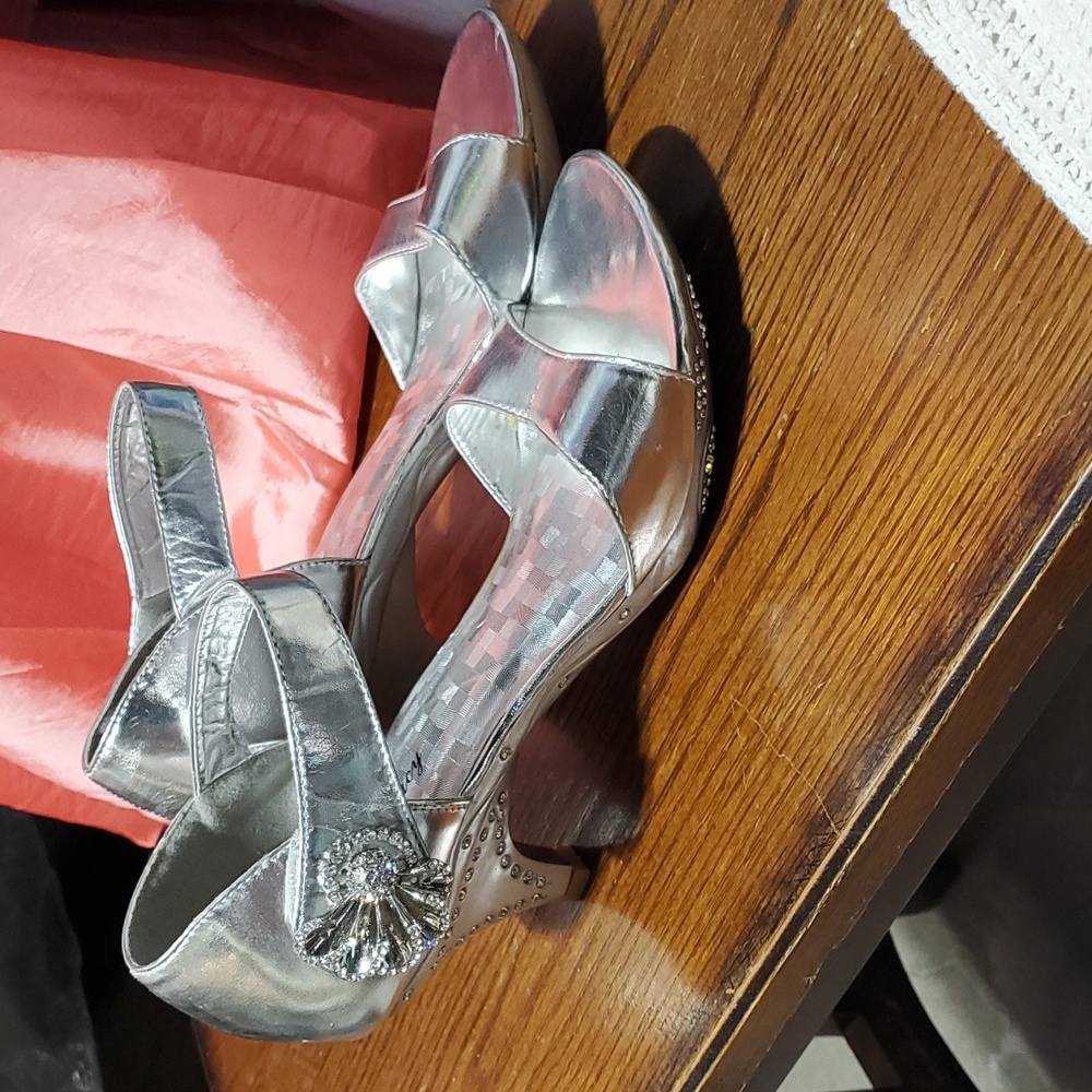 Silver Delicacy brand, size 10 heels.